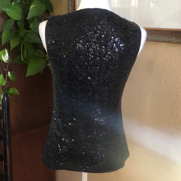 Cache Rhinestoned and Sequined Top - Picture 5 of 9